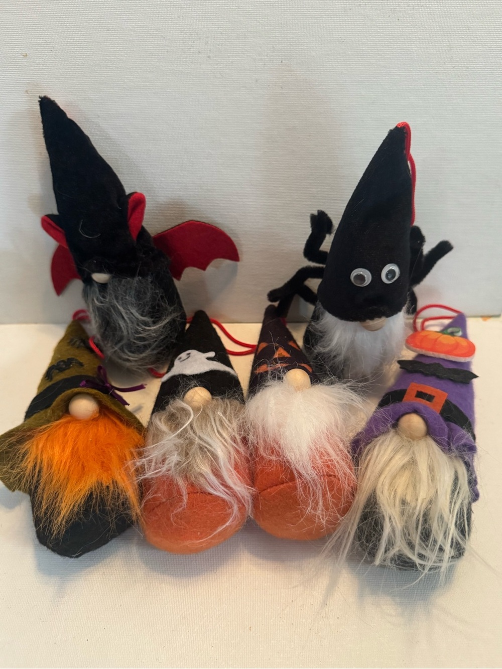 Halloween Gnome Ornaments - set of 6